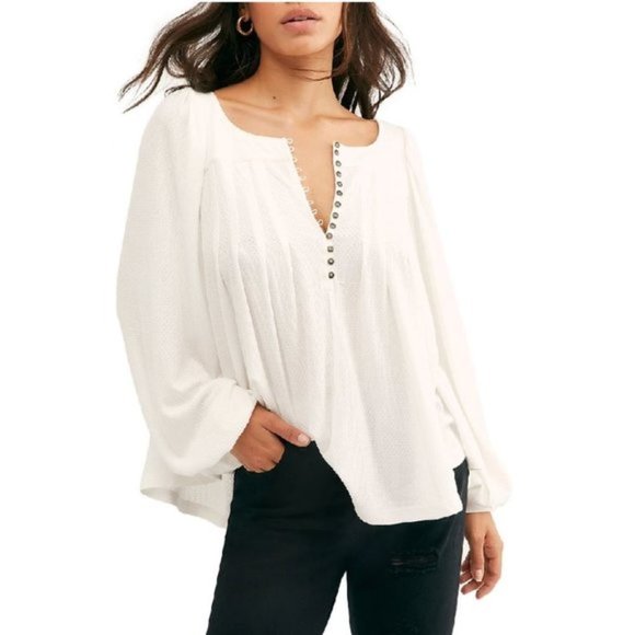 Free People Devin Textured Knit Top - Picture 2 of 9